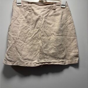 Beige Mini Skirt
